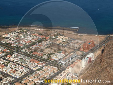 Aerial view from the village of palm-mar